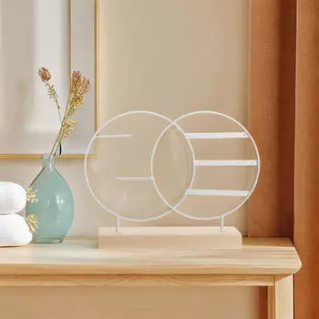 Подставка для сережек, держатель для сережек для женщин и девочек, стильная стойка для хранения ювелирных изделий белый