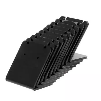 Подставка для сережек, держатель L-образной прямоугольной акриловой профессиональной подвески для ушей, кронштейн для демонстрации ювелирных изделий, стойка-витрина чёрный