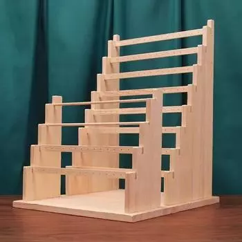 Подставка для сережек из цельного дерева, бытовая подставка для хранения сережек, подвесная клипса для ушей, подставка для сережек из картона белый