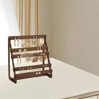 Подставка для сережек, органайзер для украшений, креативный декор для дома, деревянная подставка