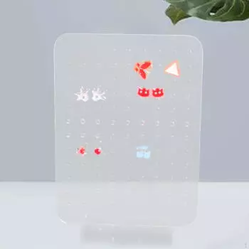 Подставка для сережек, подвеска, прозрачная, для женщин и девочек, подарочный органайзер для ювелирных изделий
