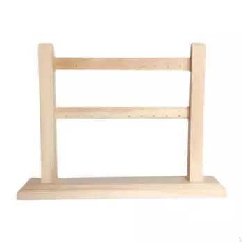 Подставка для сережек, стойка для хранения ювелирных изделий, прочный деревянный органайзер, держатель для сережек