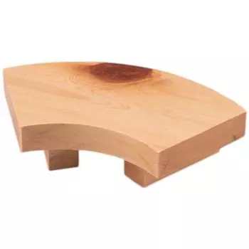 Подставка для сервировки суши-тарелок с небьющейся конструкцией, сделано в Японии J-kitchens (блюдо) 8,5-дюймовая тарелка в стиле хиноки с сучками,