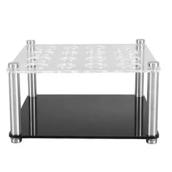 Подставка для шахматных фигур с 16 отверстиями из акрила и нержавеющей стали для литья шахматных фигур своими руками