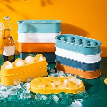 Подставка для шариков льда Полезная антипригарная многоцветная подставка для шариков льда DIY Craft Multi-grid Подставка для шариков льда Подставка для шариков льда для дома A белый