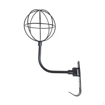 Подставка для шлема с крючком, вращающаяся на 180°, металлическая проволочная шаровая рама, универсальный держатель для мотоцикла