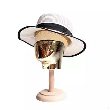 Подставка для шляп и кепок, круглое основание, прочная модель головы манекена, парик для Gold