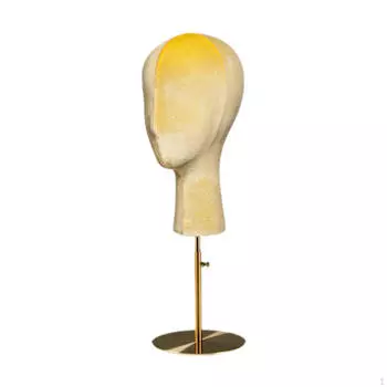 Подставка для шляп, подставка для манекен-головы, металлическое основание, многофункциональный держатель, Yellow and Gold Base