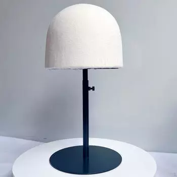 Подставка для шляпы, регулируемый держатель для шкафа, гостиной, парика, рабочего стола чёрный