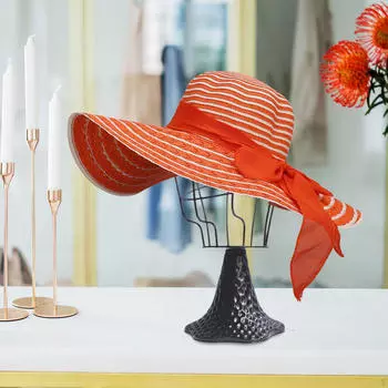 Подставка для шляпы, стильная, железная, прочная, многоцелевая, полая, современная, настольная, для париков