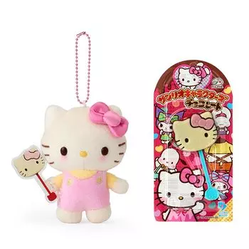 Подставка для шоколадных талисманов Sanrio Fujiya с палочкой Hello Kitty 473413 и