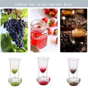 Подставка для сита из нержавеющей стали с многоразовыми нейлоновыми мешками. Прочный набор держателей фильтров для орехов, молока, соков, сыра, йогурта, бульона. Стабильная конструкция штатива. Легкая конструкция. Sets