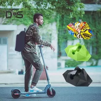 Подставка для скутера, поддержка парковки, держатель для самоката, противоскользящая стойка для скутера, напольная стойка для хранения скутера, аксессуары для большинства колес скутера зелёный