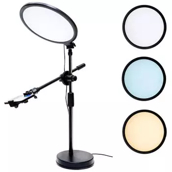 Подставка для смартфона lapset Съемка сверху Съемка прямо сверху Полный свет Светодиодная кольцевая подсветка для съемки смартфона сверху Видеосъемка с рук