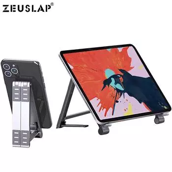 Подставка для смартфона, планшета, портативного монитора ZEUSLAP 4-13 INCH чёрный