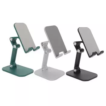 Подставка для сотового телефона портативная мини противоскользящая складная регулируемая высота угла настольный держатель для телефона Green