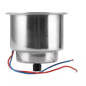 Подставка для стакана из нержавеющей стали с зеленой светодиодной подсветкой, универсальная для лодок, яхт, грузовиков