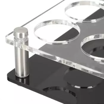 Подставка для стаканов из акрила и пластика, органайзер для стопок, поднос для виски, многосекционная полка для хранения принадлежностей