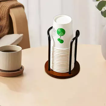 Подставка для стаканов, органайзер для хранения, декоративная стойка, диспенсер для бумаги для отеля Black Single