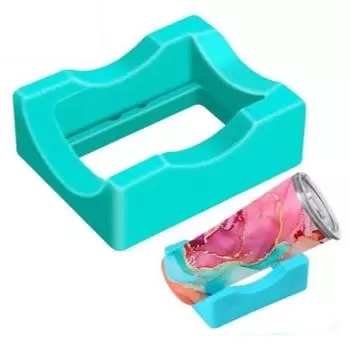 Подставка для стаканов с двумя углами, силиконовая подставка для стаканов, слот, легкая подставка для кружек и чашек, бытовая чёрный