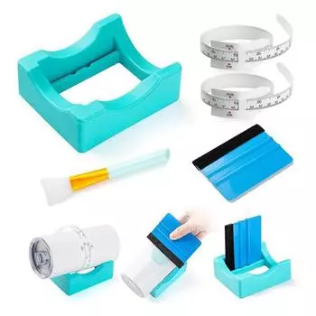 Подставка для стаканов, силиконовый держатель стакана для виниловых наклеек, встроенный слот для стакана с фетровым краем ракеля