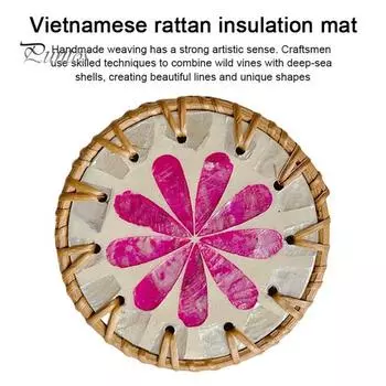 Подставка для стола, ручная работа, подставка из ракушки, художественная изоляционная подушка, удобный защитный коврик для стола для дома A