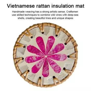 Подставка для стола, ручная работа, подставка из ракушки, художественная изоляционная подушка, удобный защитный коврик для стола для дома A