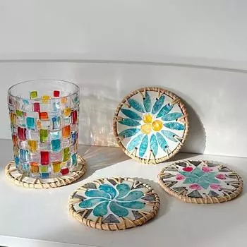 Подставка для стола, ручная работа, подставка из ракушки, художественная изоляционная подушка, удобный защитный коврик для стола для дома E