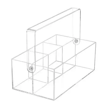 Подставка для столовых приборов Органайзер для вилок и ложек Прочная конструкция Большая вместимость Прозрачный дизайн Коробка для хранения посуды Подставка для столовых приборов A