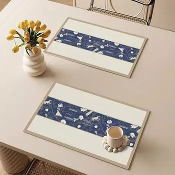 Подставка для столовых приборов Подушка для обеденного стола Одноразовый водонепроницаемый и маслостойкий коврик Бытовая посуда Коврик Подставки Теплоизоляция Устойчивый к высоким температурам коврик 30*45