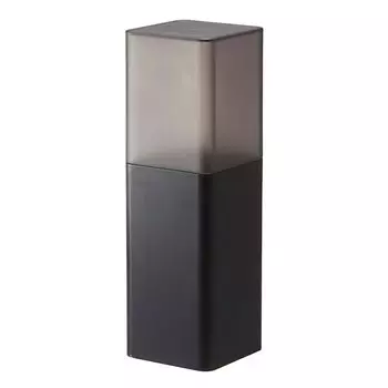 Подставка для столовых приборов Yamazaki Jitsugyo 5373 с крышкой, черная, Ш8XГ8XВ25 см, пылезащитная тумба с разделителями, прибл.
