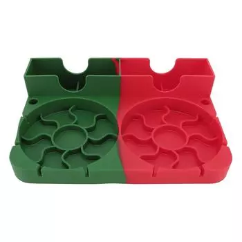 Подставка для сушки бутылок для воды Нескользящее основание Силиконовая подставка для сушки детских бутылочек для дома и офиса Зеленая Green and Red