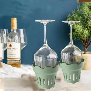 Подставка для сушки бутылок с водой, подставка для сушки чашек, быстросохнущая подставка для чашек, утолщенная с двойной головкой для студентов и сотрудников офисов фиолетовый