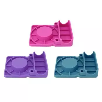 Подставка для сушки бутылок с водой, силиконовая подставка для сушки бутылок с крышкой и держателем для трубочки для прилавка Blue