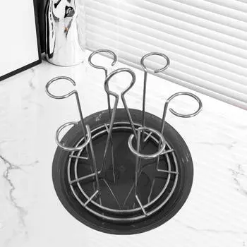 Подставка для сушки чашек, подставка для бутылок с поддоном для слива, прочная подставка для чашек, стеклянный стакан A Argent