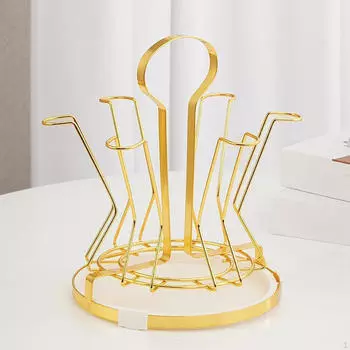 Подставка для сушки чашек Подставка для сушки стаканов Портативный органайзер для сушки кружек Хранение чайных чашек White tray