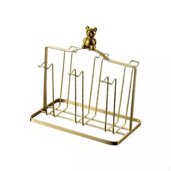 Подставка для сушки чашек, стойка для хранения принадлежностей для вечеринок, железная бутылка, кружка для полоскания рта argent