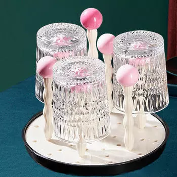 Подставка для сушки чашек, сушилка для бутылок, органайзер для хранения, декоративная стеклянная кружка Red Ball