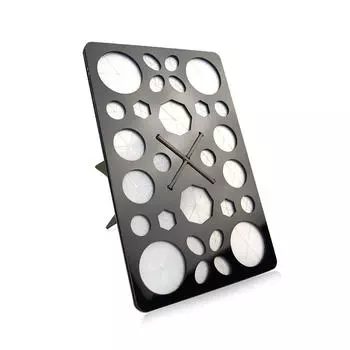 Подставка для сушки кистей для макияжа, акриловая, 28 отверстий, прямоугольная, многофункциональная, черная чёрный