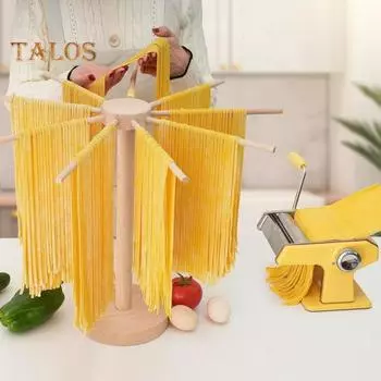 Подставка для сушки пасты с ручкой, большая вместительная подставка для домашних спагетти, тальятелле, феттучини wood