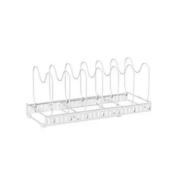 Подставка для сушки посуды из углеродистой стали, регулируемый органайзер для крышек, практичная подставка для кухонной утвари, кладовая