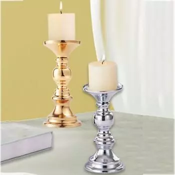 Подставка для свечей из железа своими руками. Украшения для свечей из железа. Свадебные подсвечники. Бар. серебряный