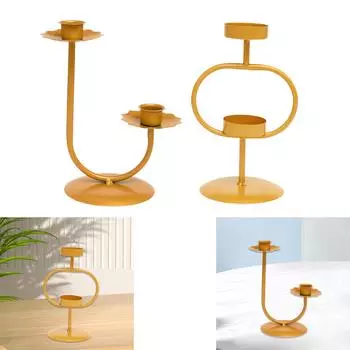 Подставка для свечей, канделябр, украшение, подсвечник, центральный элемент для обеденного стола, бара, свадьбы, спальни 15x18.2cm