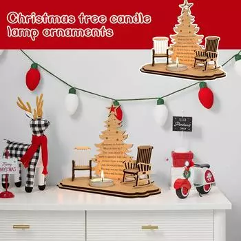 Подставка для свечей на рождественскую елку, новый продукт, подставка для рождественской елки, праздничное украшение M7O2 Desktop Decoration-1pcs