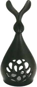 Подставка для свечи Iwachu Кролик Черный корпус Размер xx 29510 Nanbu Ironware (см) 7.6 8.2 (ЧАС) 18,9 чёрный