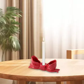 Подставка для свечи, подсвечник, украшение для дома, столовой, подарки на новоселье красный