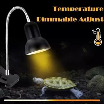 Подставка для светильника для рептилий с таймером, регулируемой температурой и яркостью, обогреватель для курятника, курица, ящерица, черепаха EU Plug 1