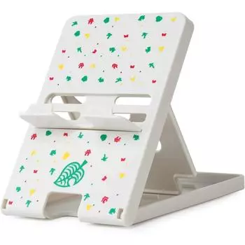 Подставка для Switch/OLED/Lite, симпатичный держатель с регулируемым углом наклона Animal Crossing, портативный складной нескользящий не трясущийся кронштейн Anime Kawaii 13.7*10*1.3cm белый