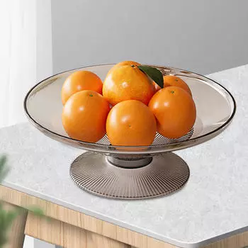 Подставка для тарелки с фруктами и конфетами, декоративная круглая подставка для кухонного стола White and cream