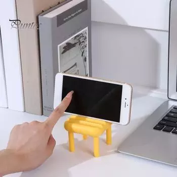 Подставка для телефона Многофункциональная регулируемая универсальная мини-складная подставка для смартфона, ленивый кронштейн для просмотра телевизора розовый
